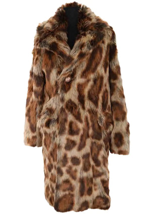 Manteau Manoush Marron en Fausse fourrure, taille XS - Seconde Main