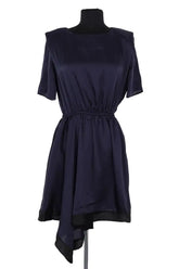 Robe Claudie Pierlot Bleu en Synthétique, taille S - Seconde Main