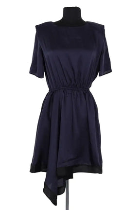 Robe Claudie Pierlot Bleu en Synthétique, taille S - Seconde Main