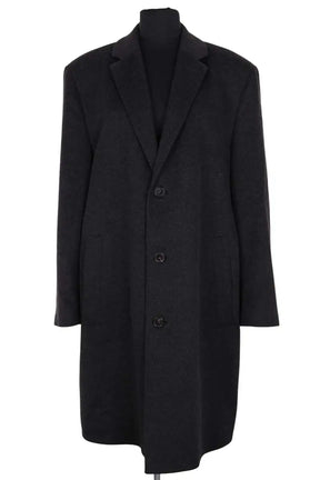 Manteau Boss Anthracite en Laine, taille L - Seconde Main