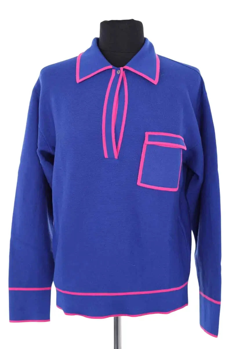 Pull Molli Bleu en Laine, taille XS - Seconde Main