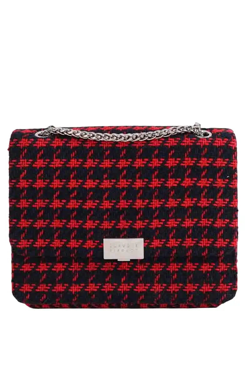 Sac à bandoulière Claudie Pierlot Rouge en Tweed - Seconde Main
