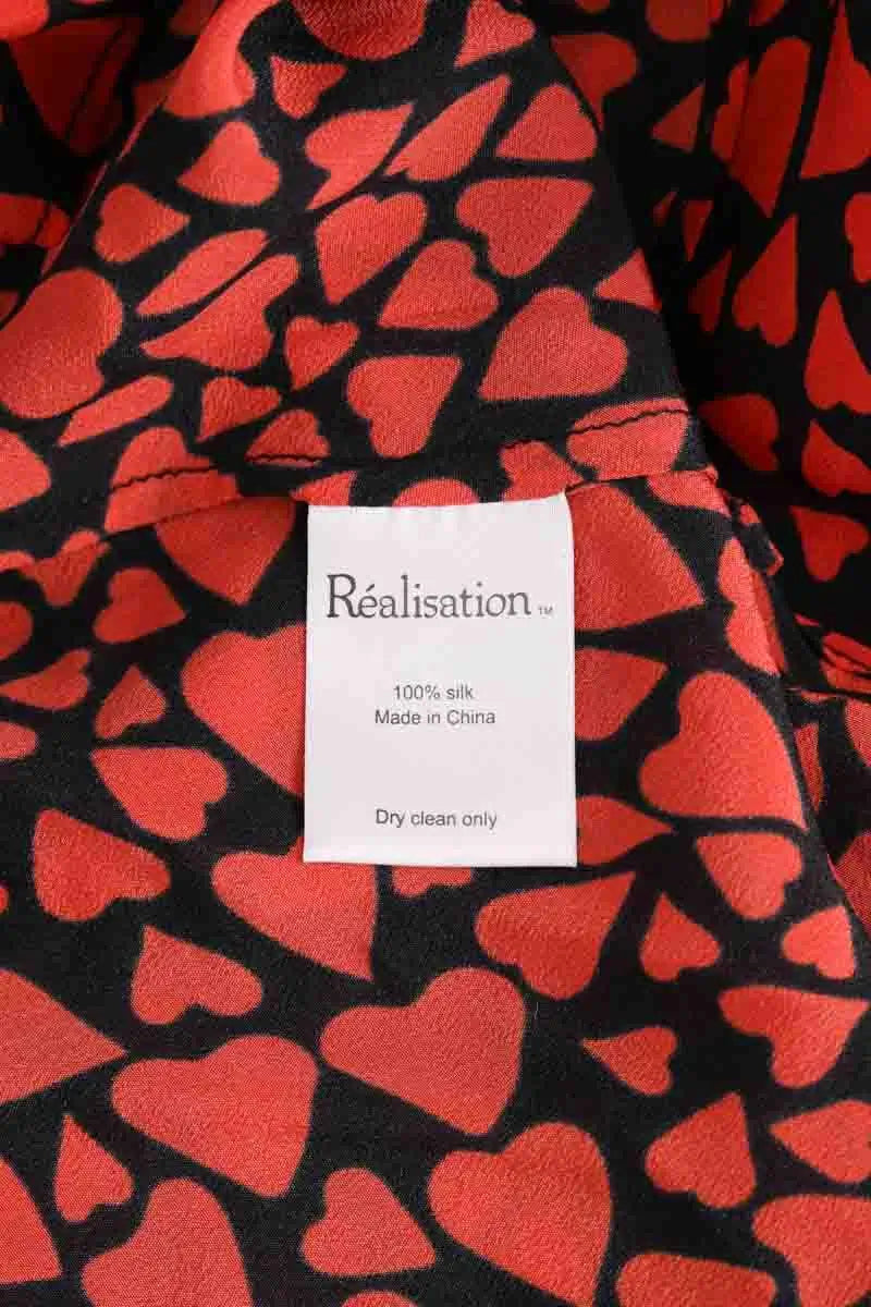 Jupe Réalisation Rouge en Soie
