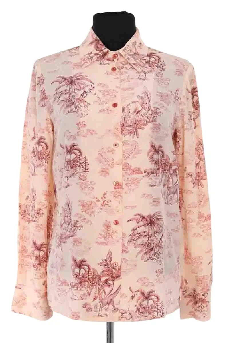 Blouse Momoni Beige en Soie, taille XS - Seconde Main