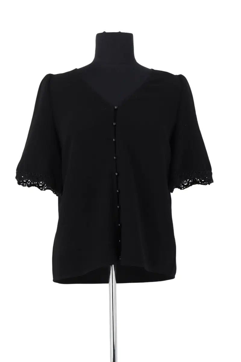 Blouse Sézane Noir en Coton, taille XS - Seconde Main