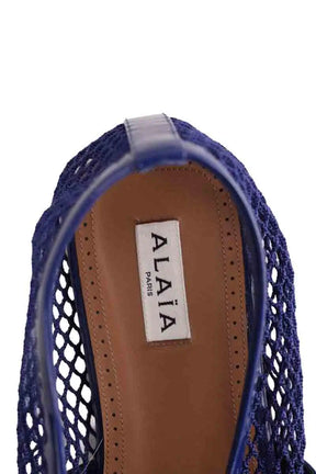 Ballerines Alaïa Marine en Polyester