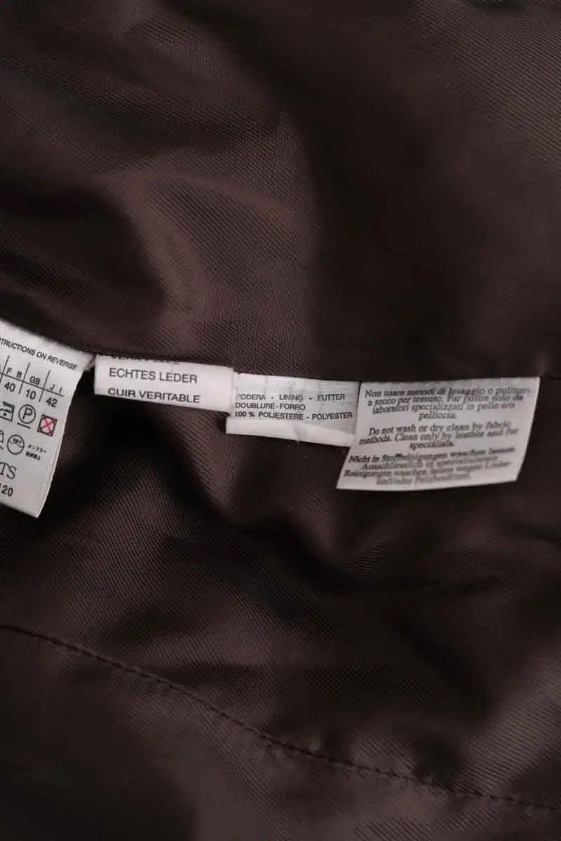 Veste Max Mara Marron en Cuir