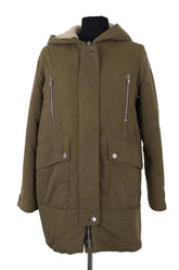Parka Sandro Kaki en Coton, taille S - Seconde Main
