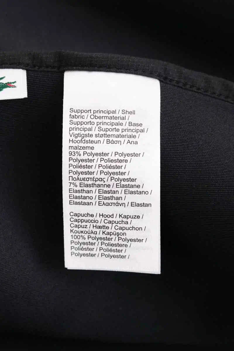 Gilet Lacoste Noir en Synthétique