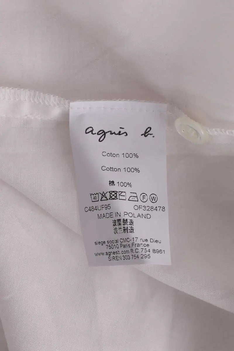 Chemise Agnès B. Blanc en Coton