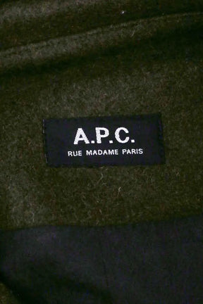 Manteau APC Kaki en Laine