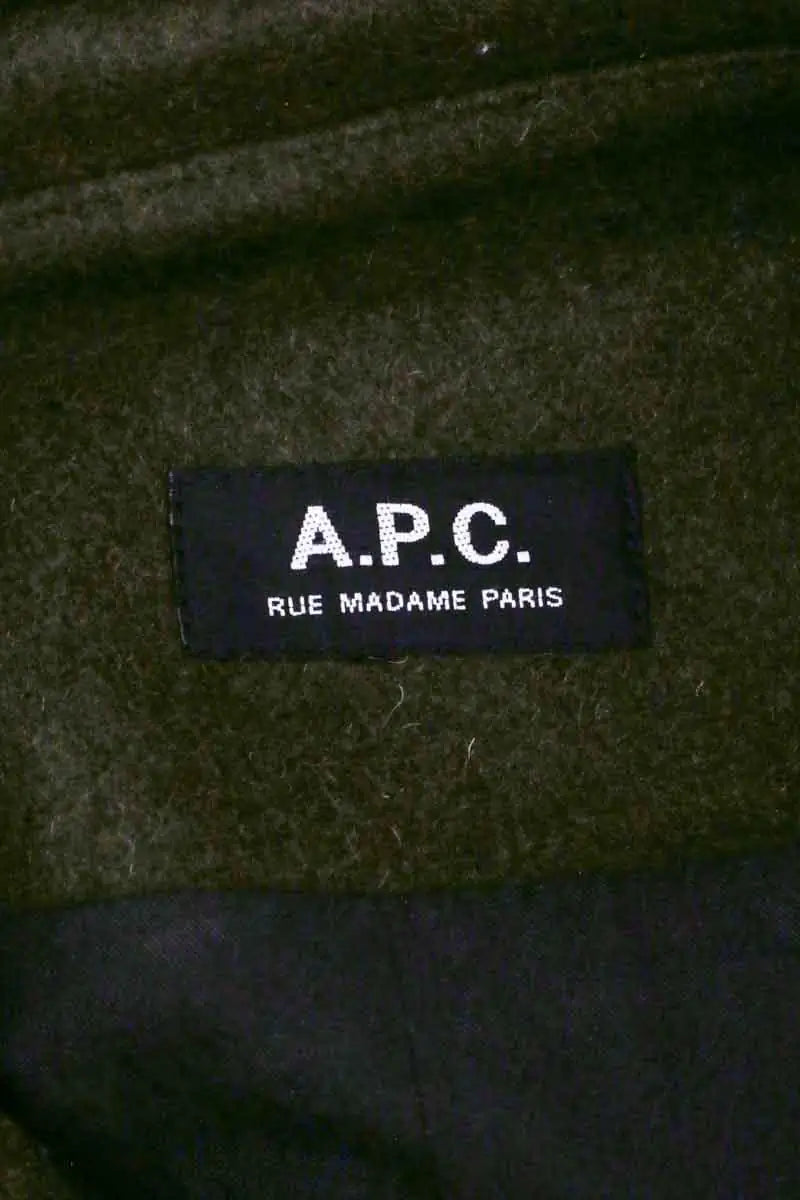 Manteau APC Kaki en Laine