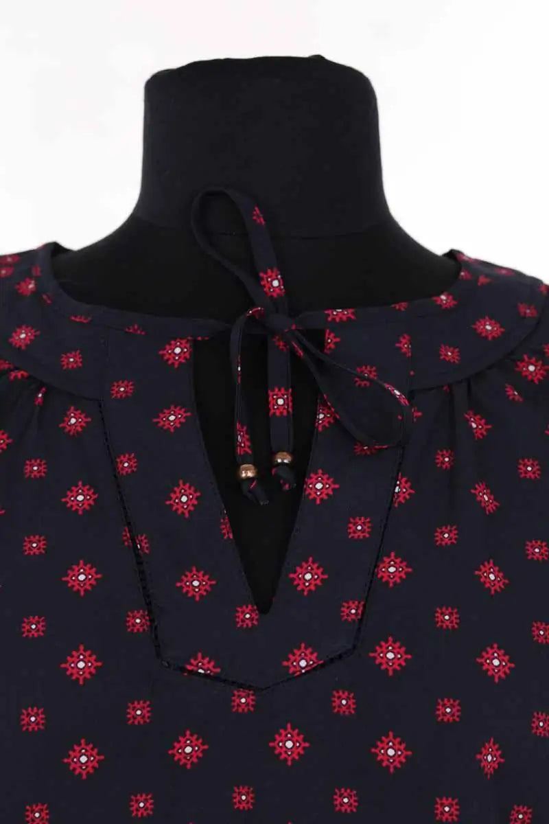 Blouse Tommy Hilfiger Marine en Synthétique