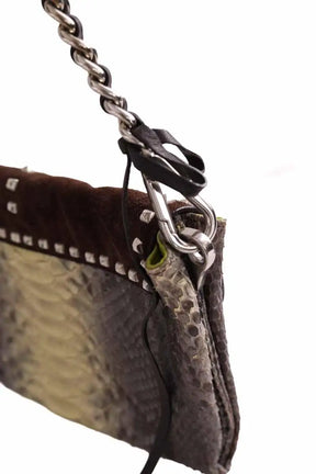 Mini sac Prada Marron en Cuirs exotiques