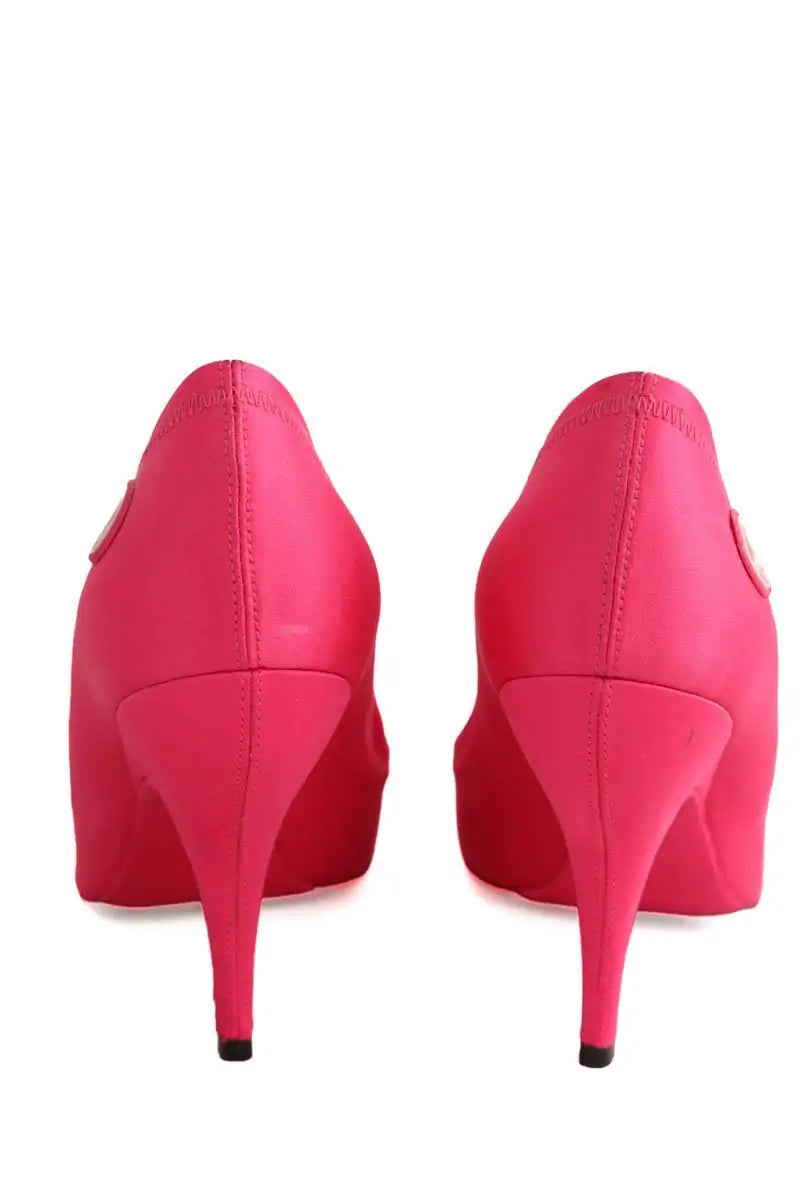 Talons Louis Vuitton Rose en Tissu