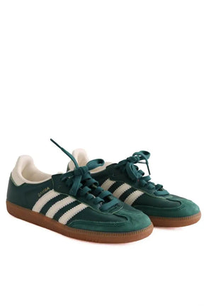 Baskets Adidas Samba Vert en Cuir