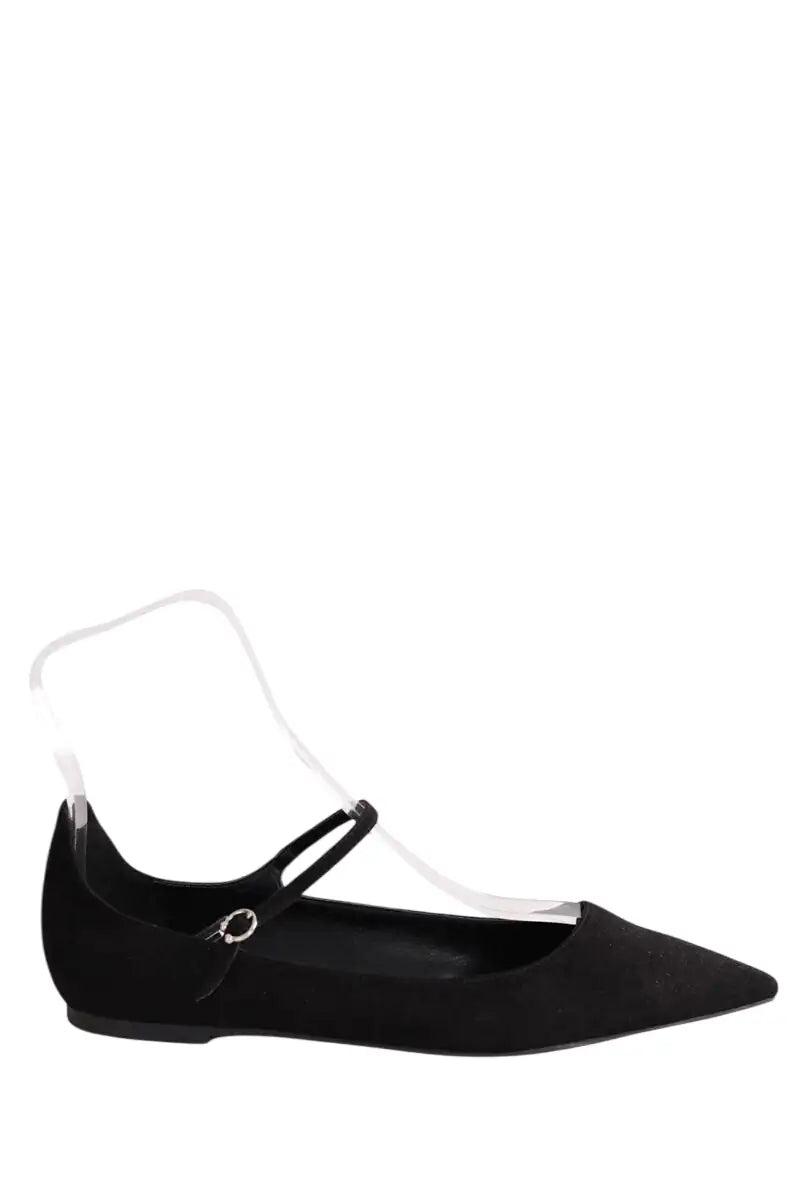 Ballerines Charles & Keith Noir en Daim, taille 39 - Seconde Main