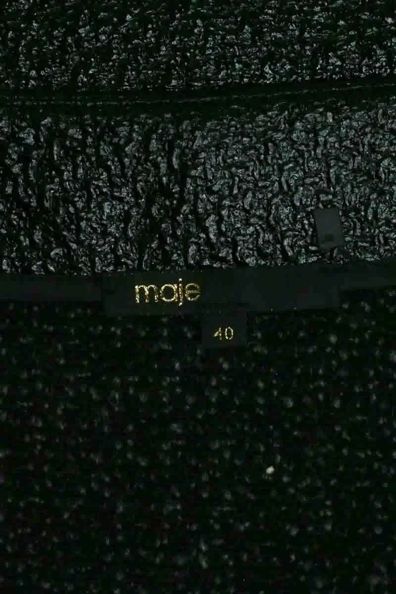 Mini jupe Maje Noir en Synthétique