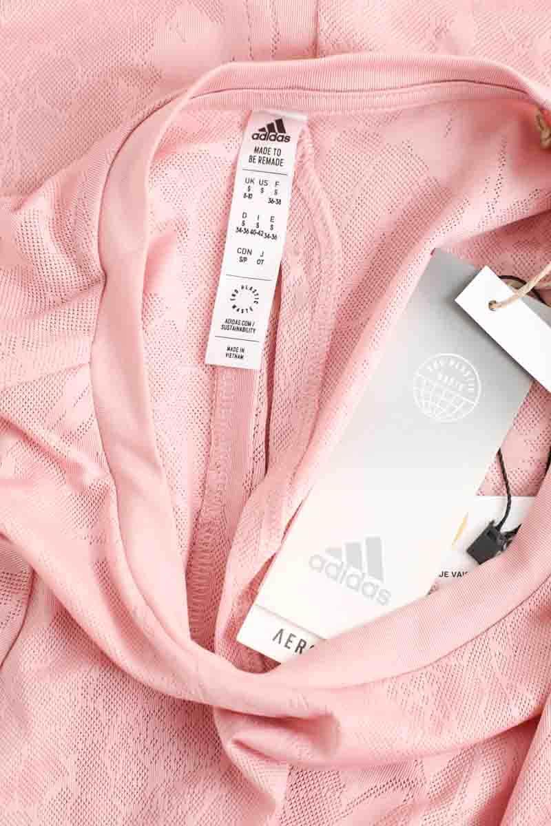 Haut de sport Adidas Rose en Polyester