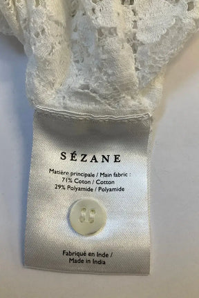 Chemise Sézane Blanc en Coton