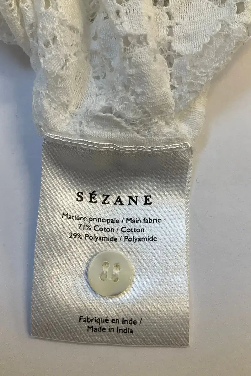 Chemise Sézane Blanc en Coton