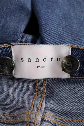 Jean slim Sandro Bleu en Coton