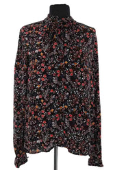 Blouse Idano Noir en Viscose, taille XS - Seconde Main