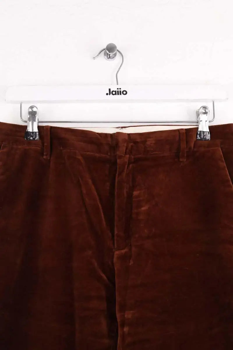 Pantalon droit Soeur Marron en Velours