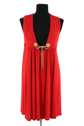 Robe Louis Vuitton Rouge en Viscose, taille M - Seconde Main