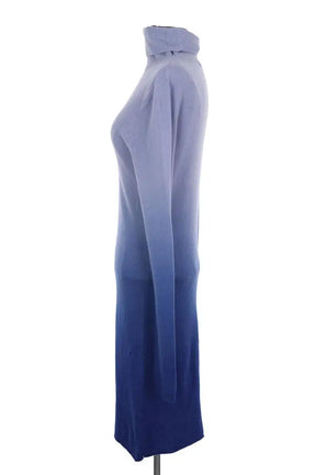 Robe Notshy Bleu en Cachemire