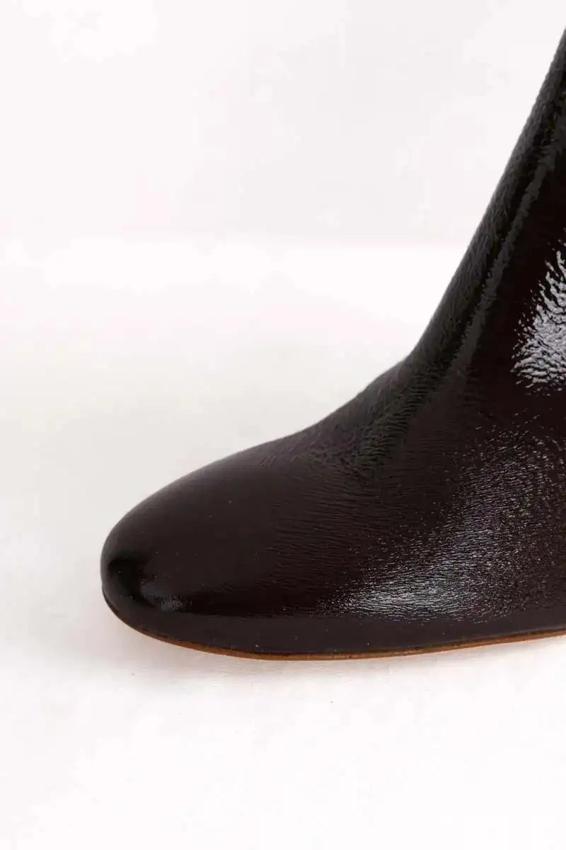 Boots LK Bennett Conway Bordeaux en Cuir verni