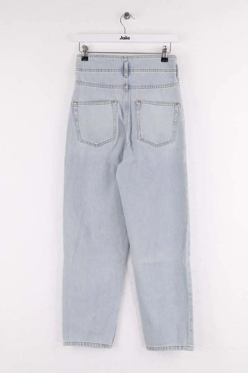 Jean droit Claudie Pierlot Bleu en Coton