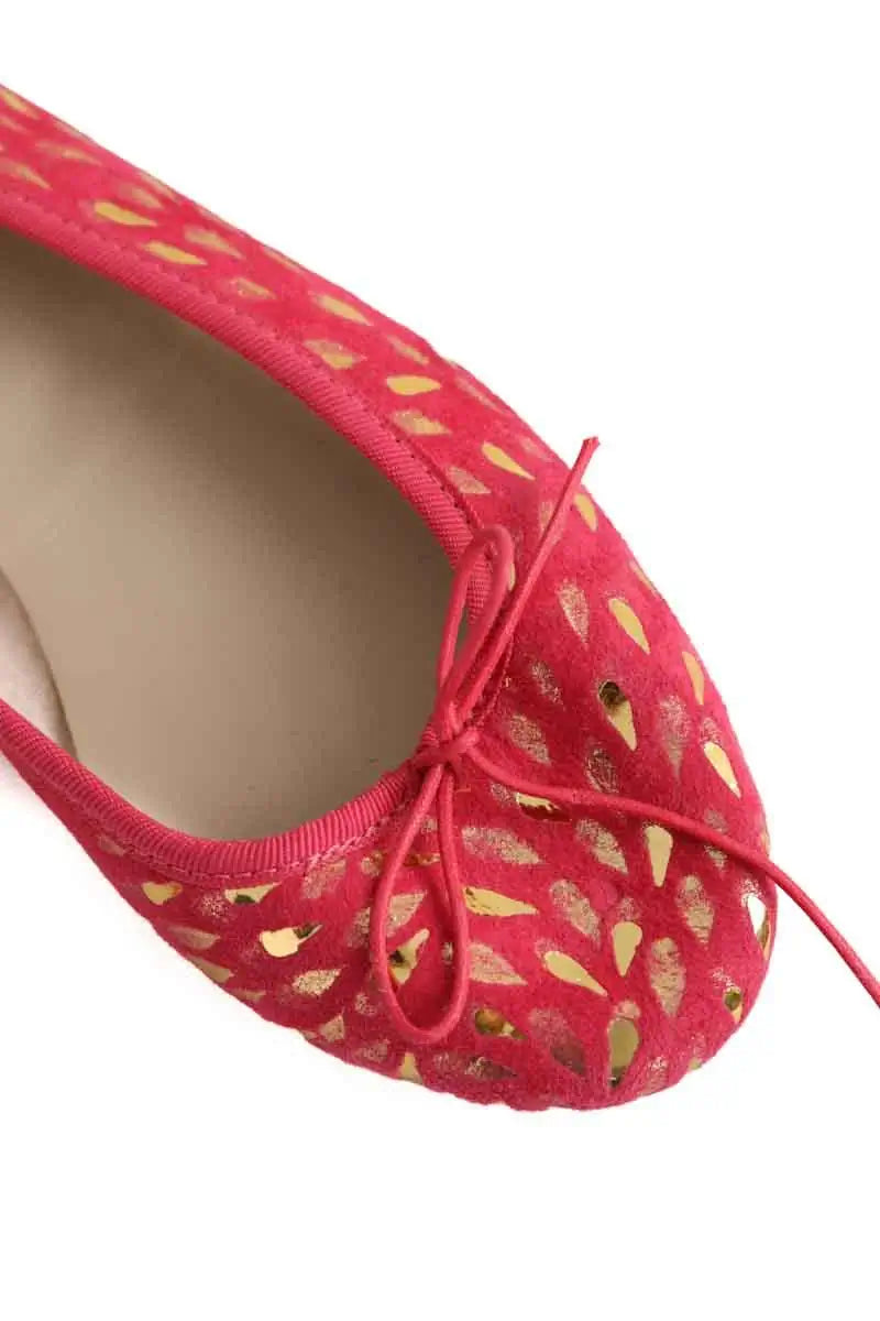 Ballerines Anniel Rose en Cuir