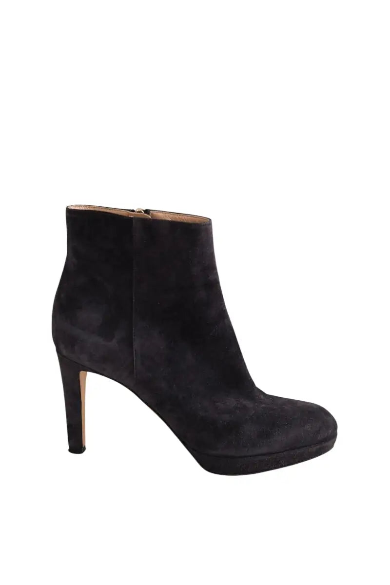 Boots Sergio Rossi Noir en Cuir, taille 36 - Seconde Main