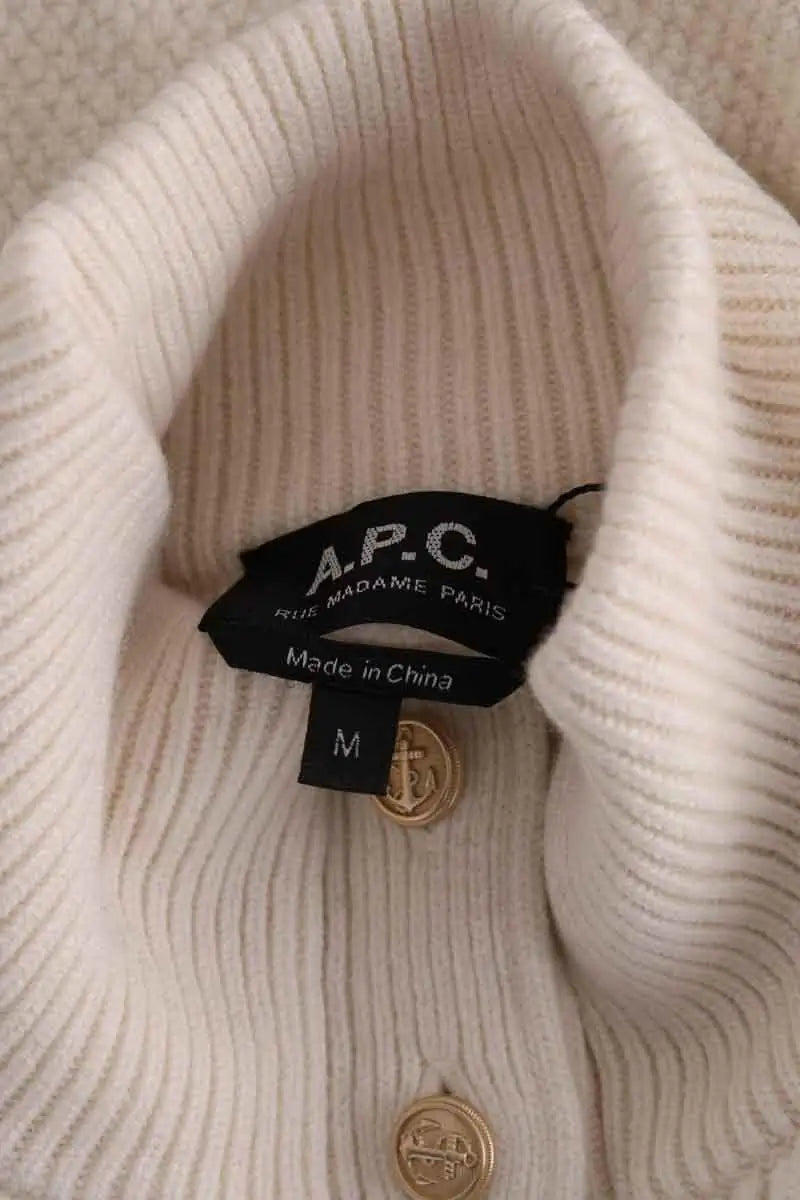 Pull APC Blanc en Laine