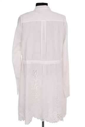 Robe Chloé Blanc en Coton