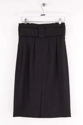 Jupe Yves Saint Laurent Anthracite en Laine