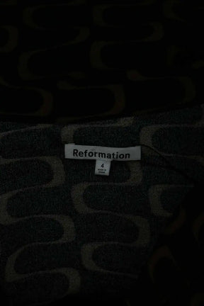 Top Reformation Noir en Viscose