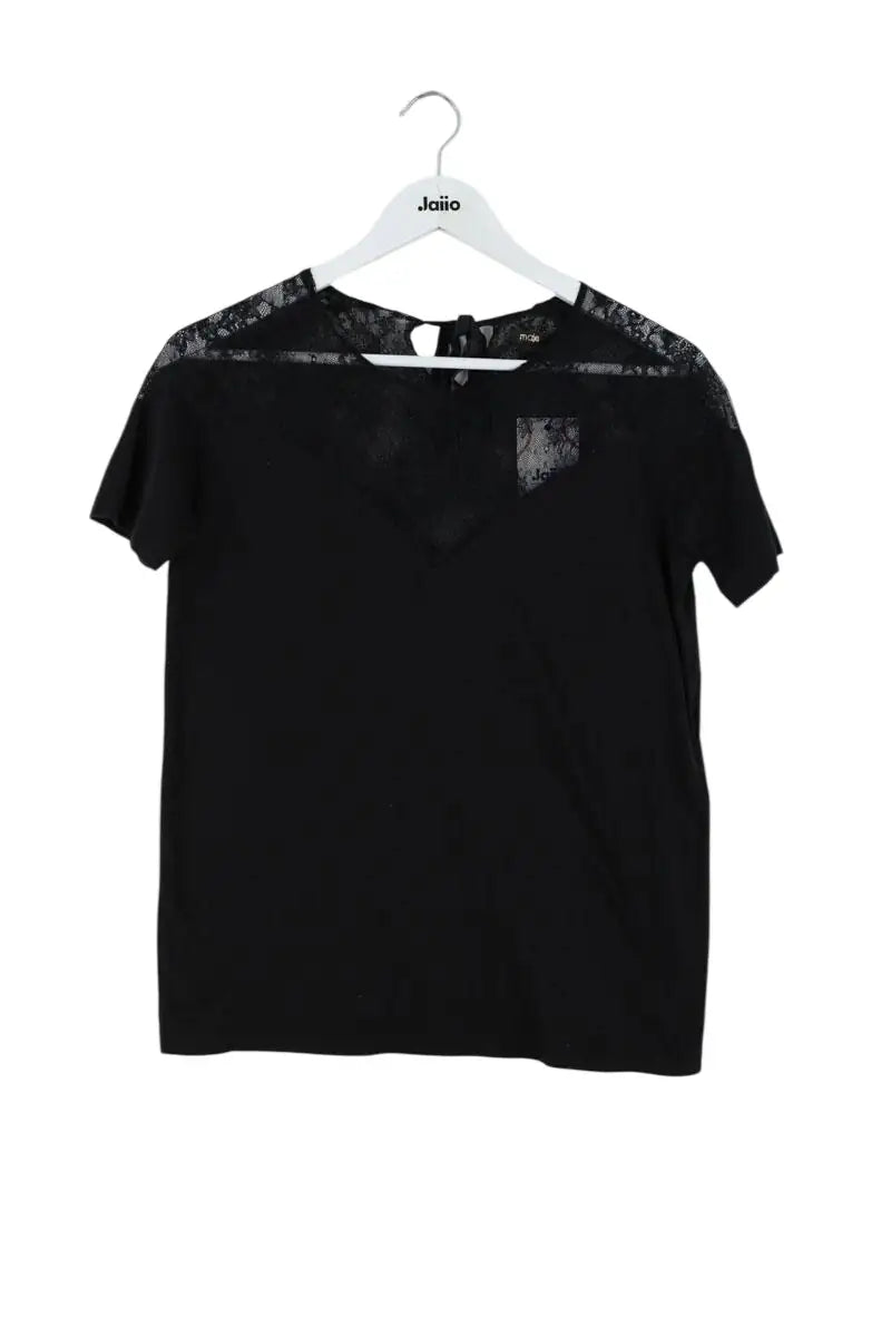 Blouse Maje Noir en Synthétique, taille M - Seconde Main