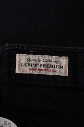 Jean droit Levi's 501 Noir en Coton