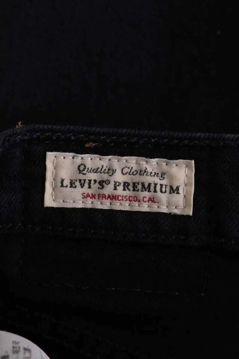 Jean droit Levi's 501 Noir en Coton