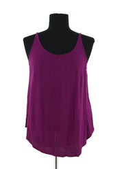 Top sans manche Ba&Sh Violet en Viscose, taille S - Seconde Main