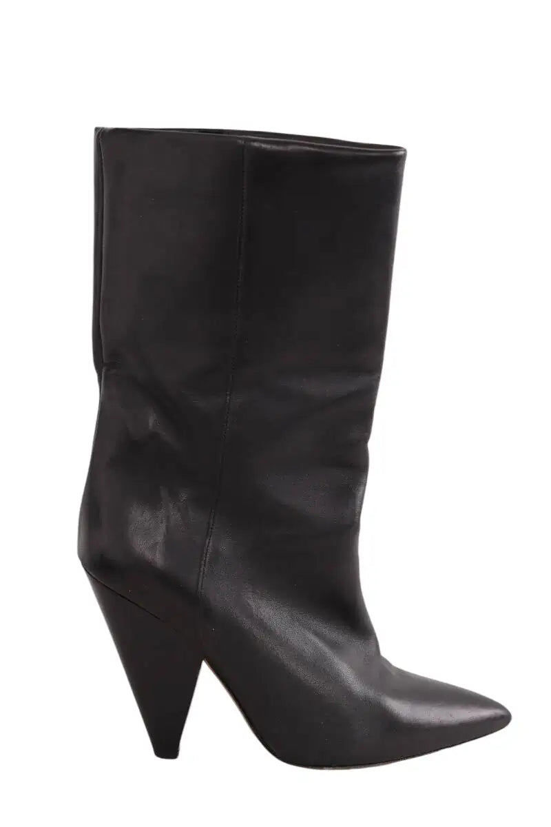 Boots Isabel Marant Noir en Cuir, taille 38 - Seconde Main