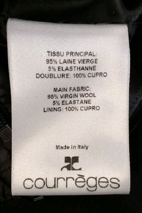 Jupe Courrèges  Noir
