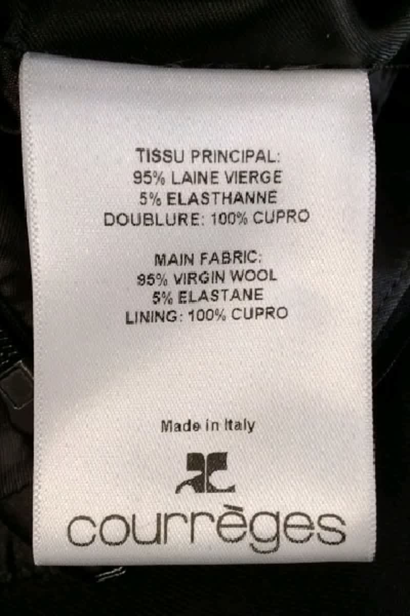Jupe Courrèges  Noir