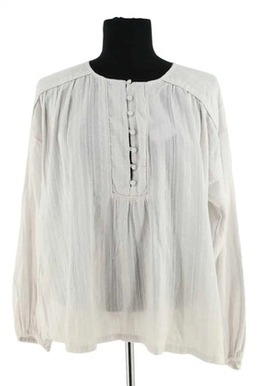 Blouse Leon & Harper Blanc en Coton, taille M - Seconde Main