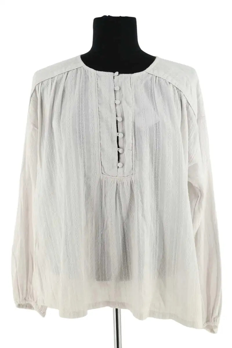 Blouse Leon & Harper Blanc en Coton, taille M - Seconde Main