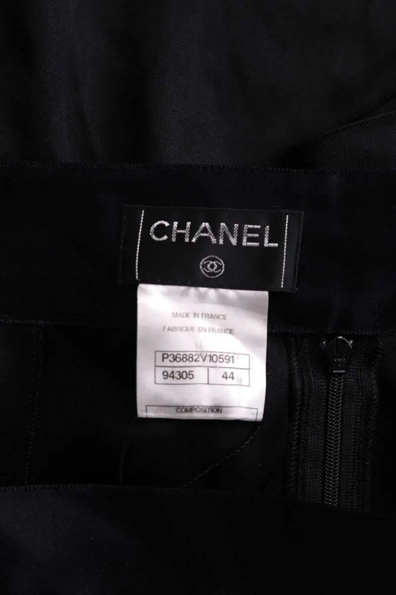 Jupe Chanel Noir en Soie