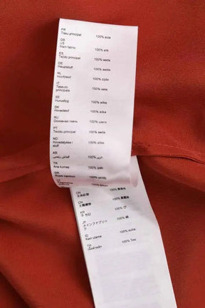 Chemise Maje Orange en Soie