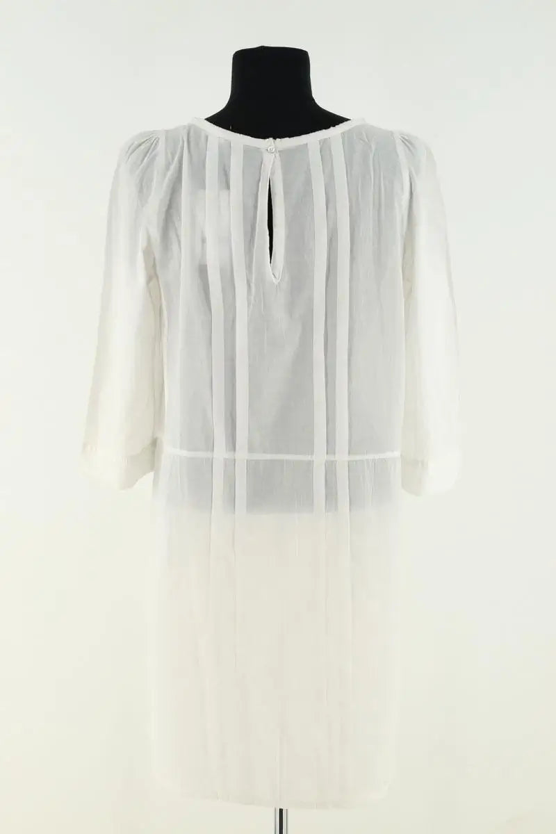 Robe Maje Blanc en Coton